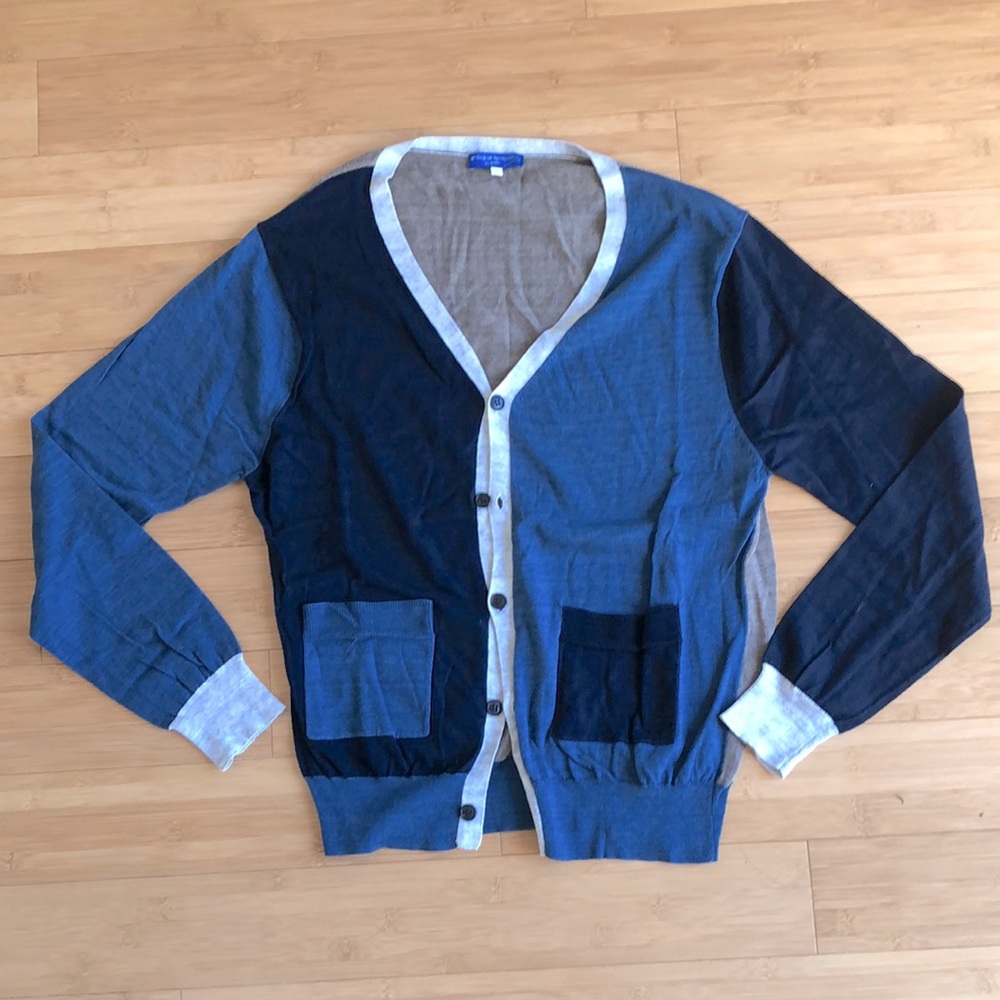 Opening Ceremony Navy and Blue Cardigan Medium